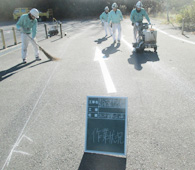 写真：区画線修繕工事2